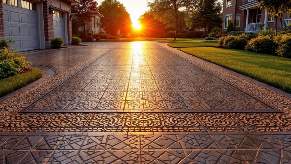 pressed concrete driveways in vaughan, ontario