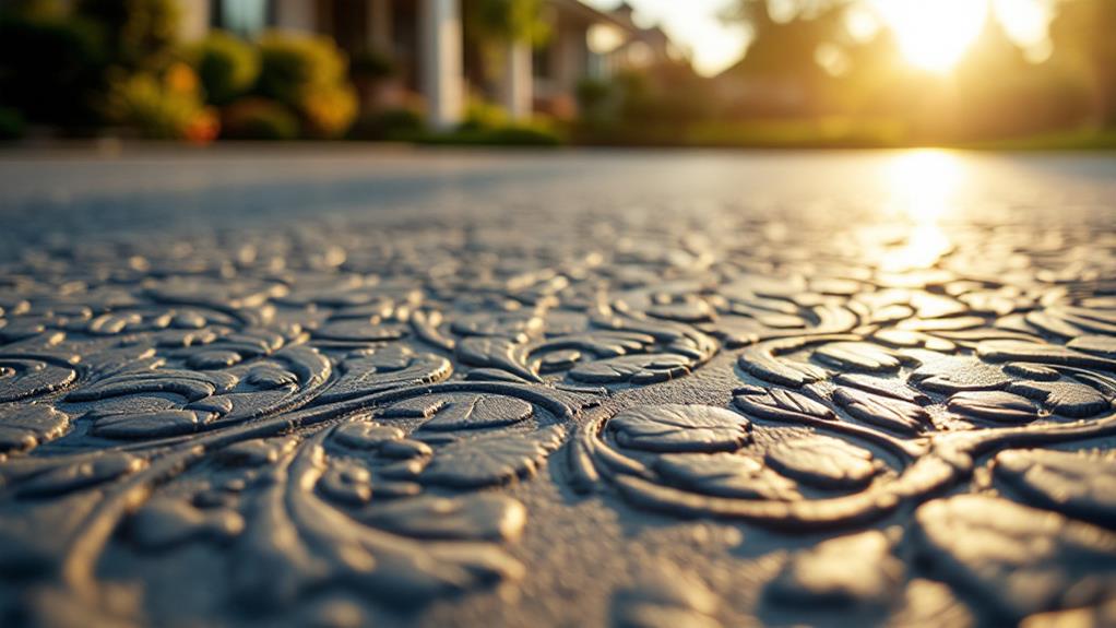 embossed concrete driveways in vaughan, ontario