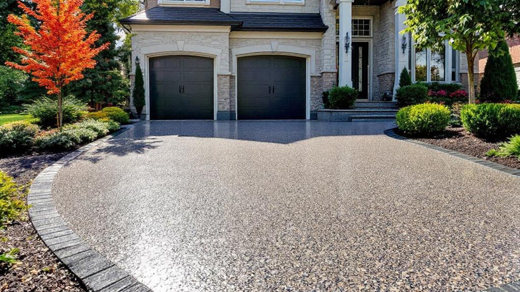 exposed aggregate concrete driveway in vaughan, ontario