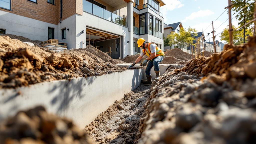 basement waterproofing exterior in vaughan, ontario